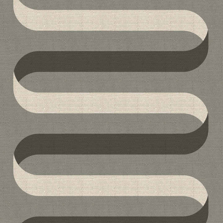 Folding Ribbon - Smoky Umber Wallpaper