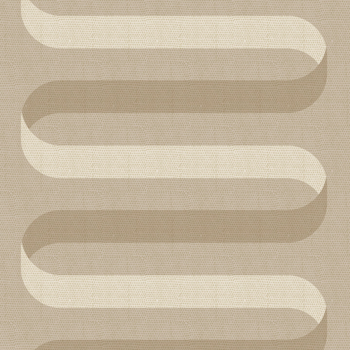 Folding Ribbon - Wheat Wallpaper