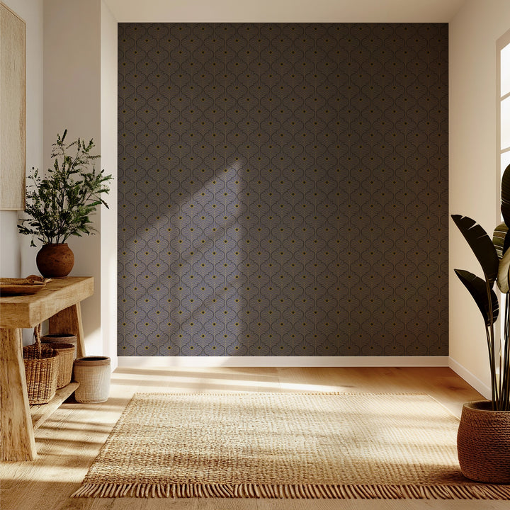 Moroccan Peacock - Dusk Lavender Wallpaper