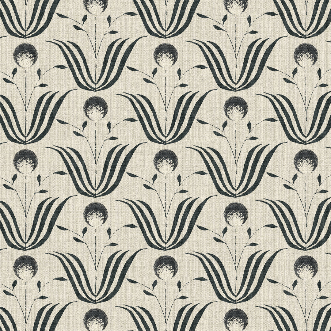 Spring Bloom Shell White Grasscloth