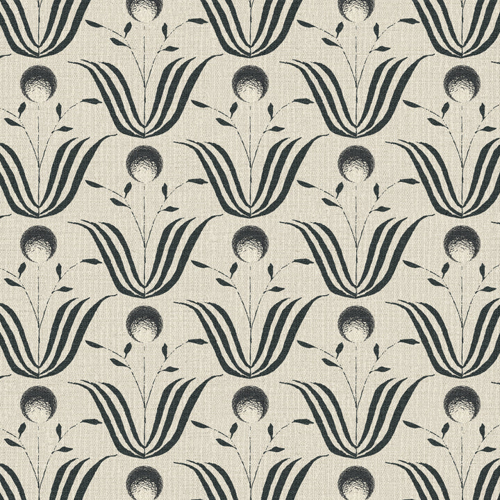 Spring Bloom Shell White Grasscloth