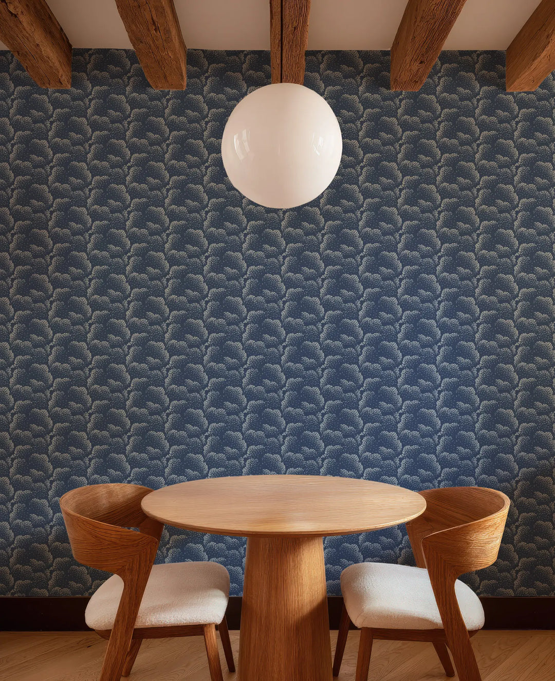 Clouds - Lacquered Blues Wallpaper