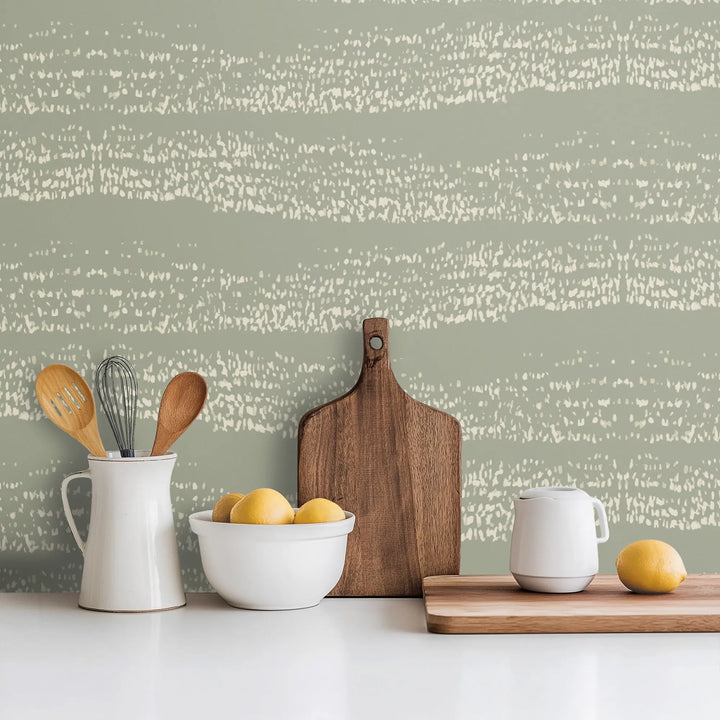 Reflections - Pale Green Wallpaper