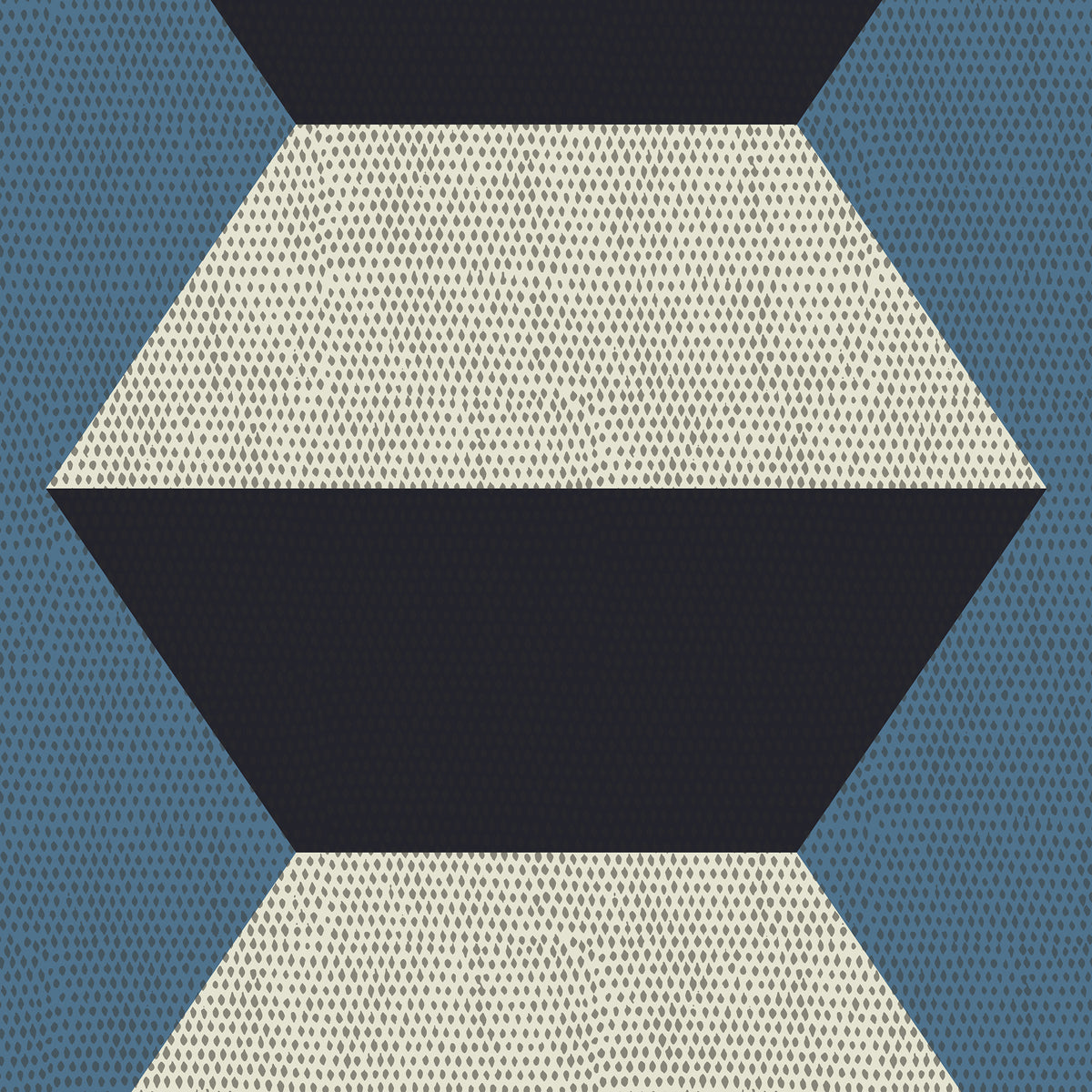Infinity Blocks - Blue Horizon Wallpaper - Mitchell Black