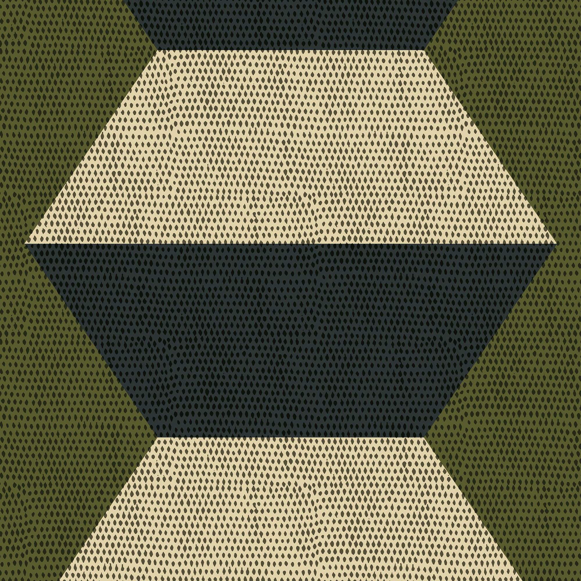 Infinity Blocks - Olive Taupe Wallpaper - Mitchell Black