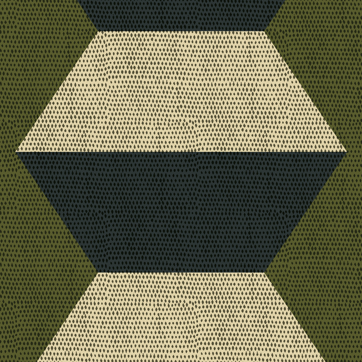 Infinity Blocks - Olive Taupe Wallpaper - Mitchell Black