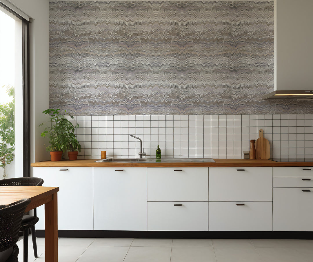 Stonewashed -Misty Mauve Gray Wallpaper