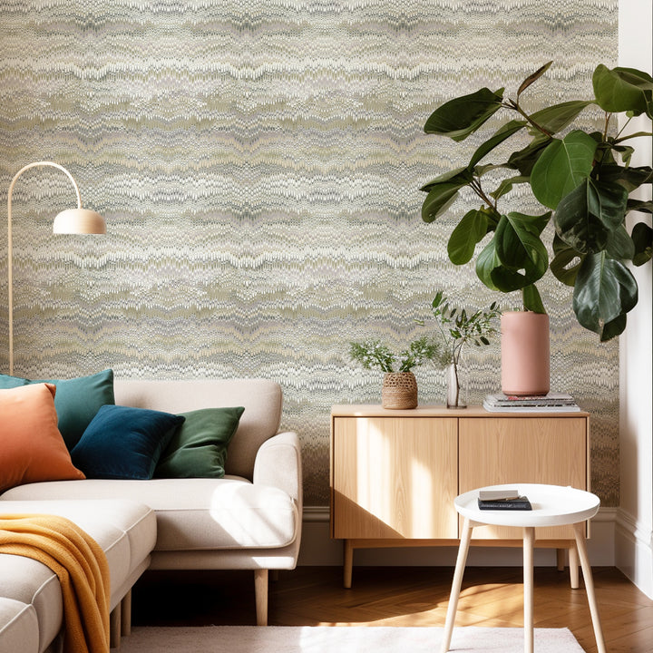 Stonewashed -Sage Taupe Wallpaper