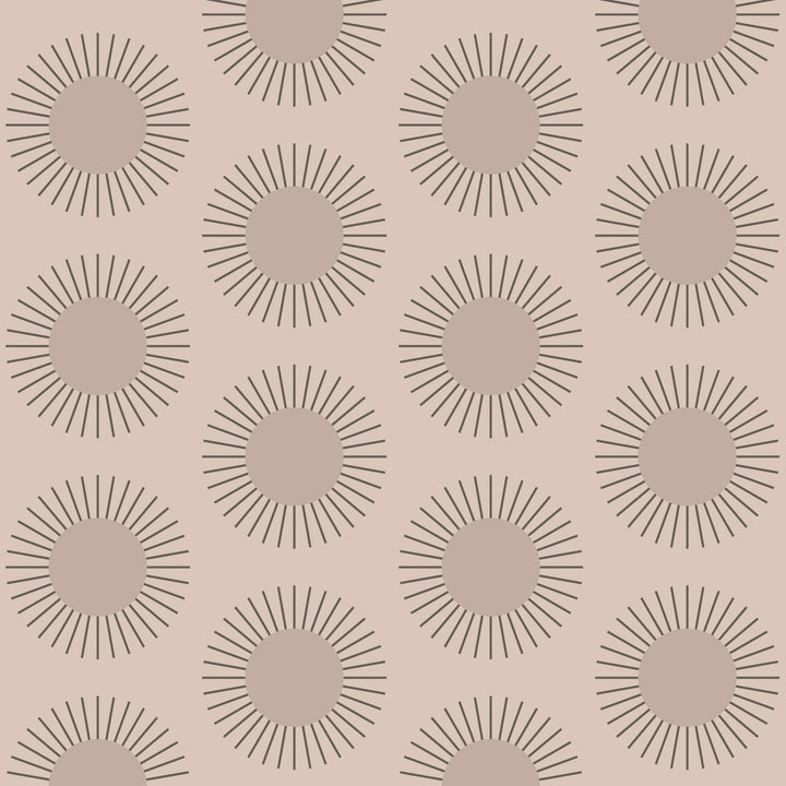 Sunburst - Ceramic Pink Wallpaper