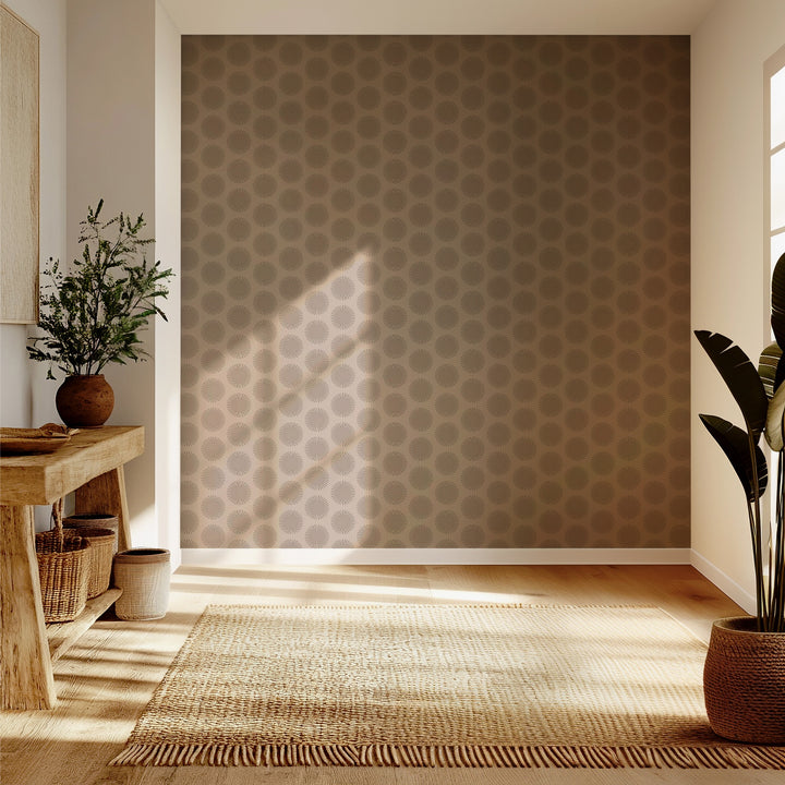 Sunburst - Ceramic Pink Wallpaper