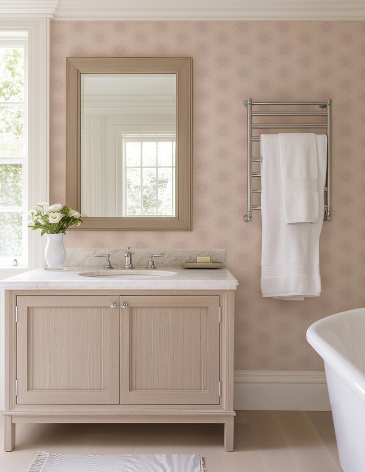 Sunburst - Pink Dreams Wallpaper