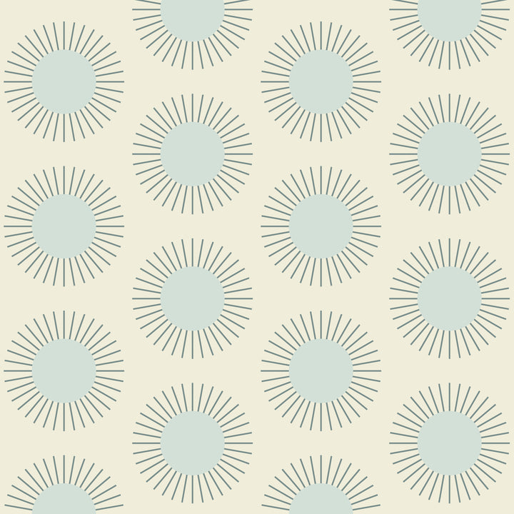 Sunburst - Solar Blue Wallpaper