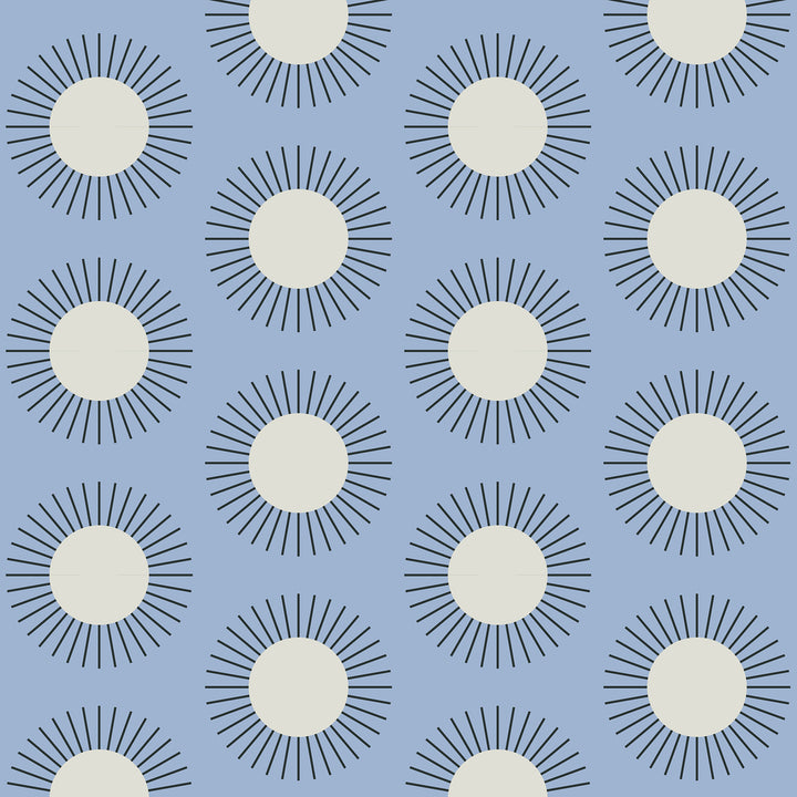 Sunburst - Sky Blue Wallpaper