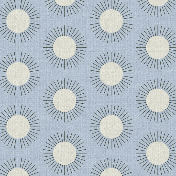 Sunburst Sky Blue Grasscloth