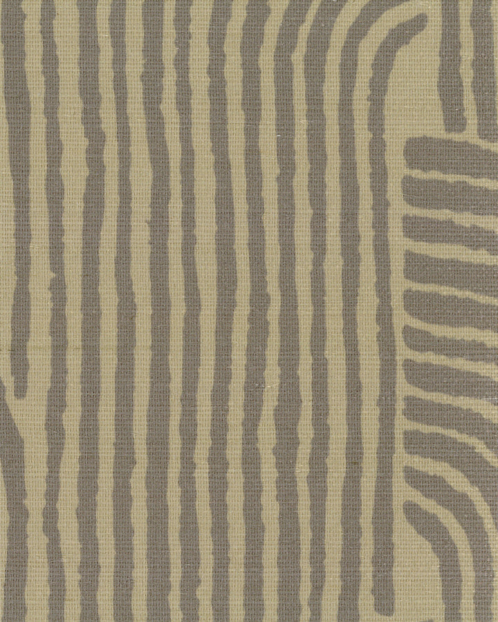 Woven Arcs Loft Stone Grasscloth