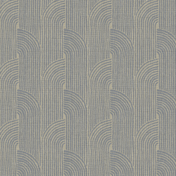 Woven Arcs Loft Stone Grasscloth