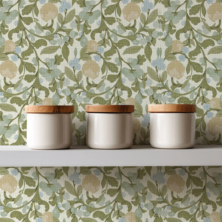 Budding Grove Vintage Linen Grasscloth