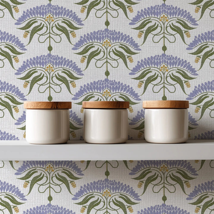 Fleur De Reve Lavender Grasscloth
