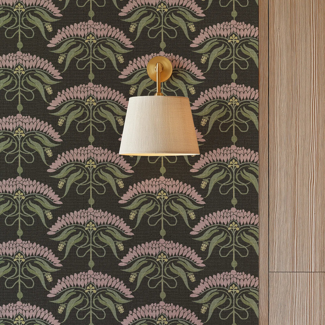 Fleur De Reve Soot Grasscloth