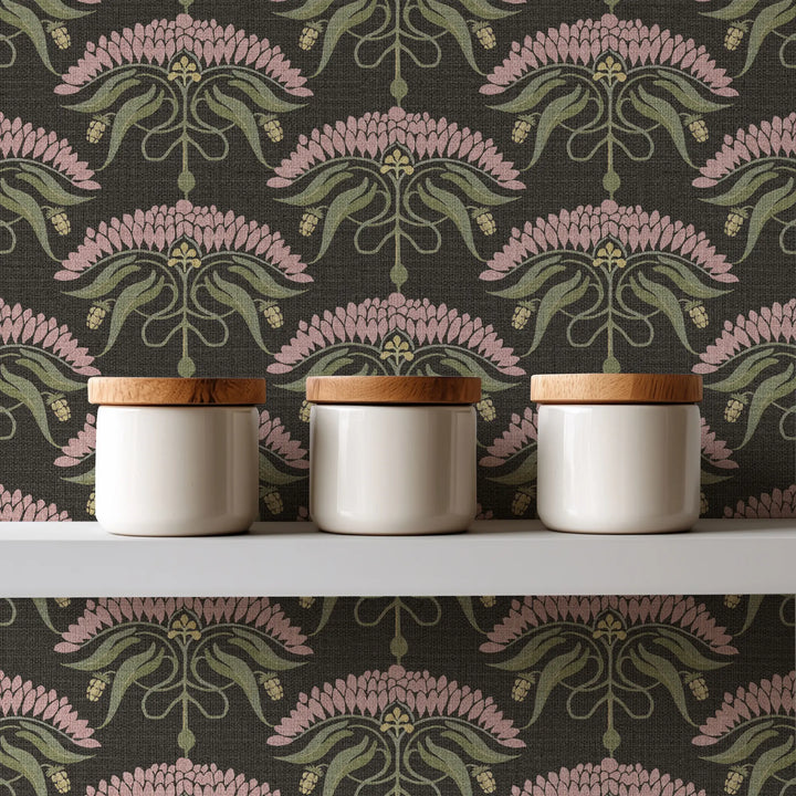 Fleur De Reve Soot Grasscloth