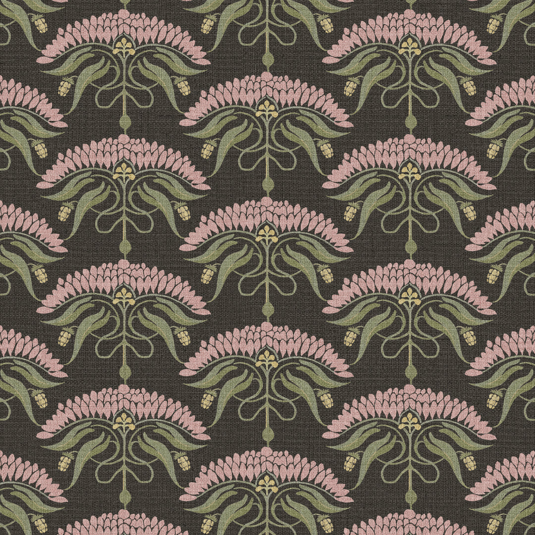 Fleur De Reve Soot Grasscloth