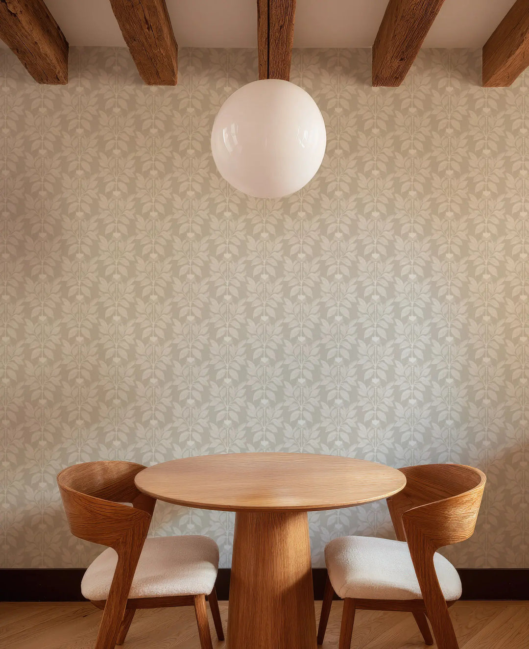 Wayward Petal - Dry Brush Brown Floral Wallpaper