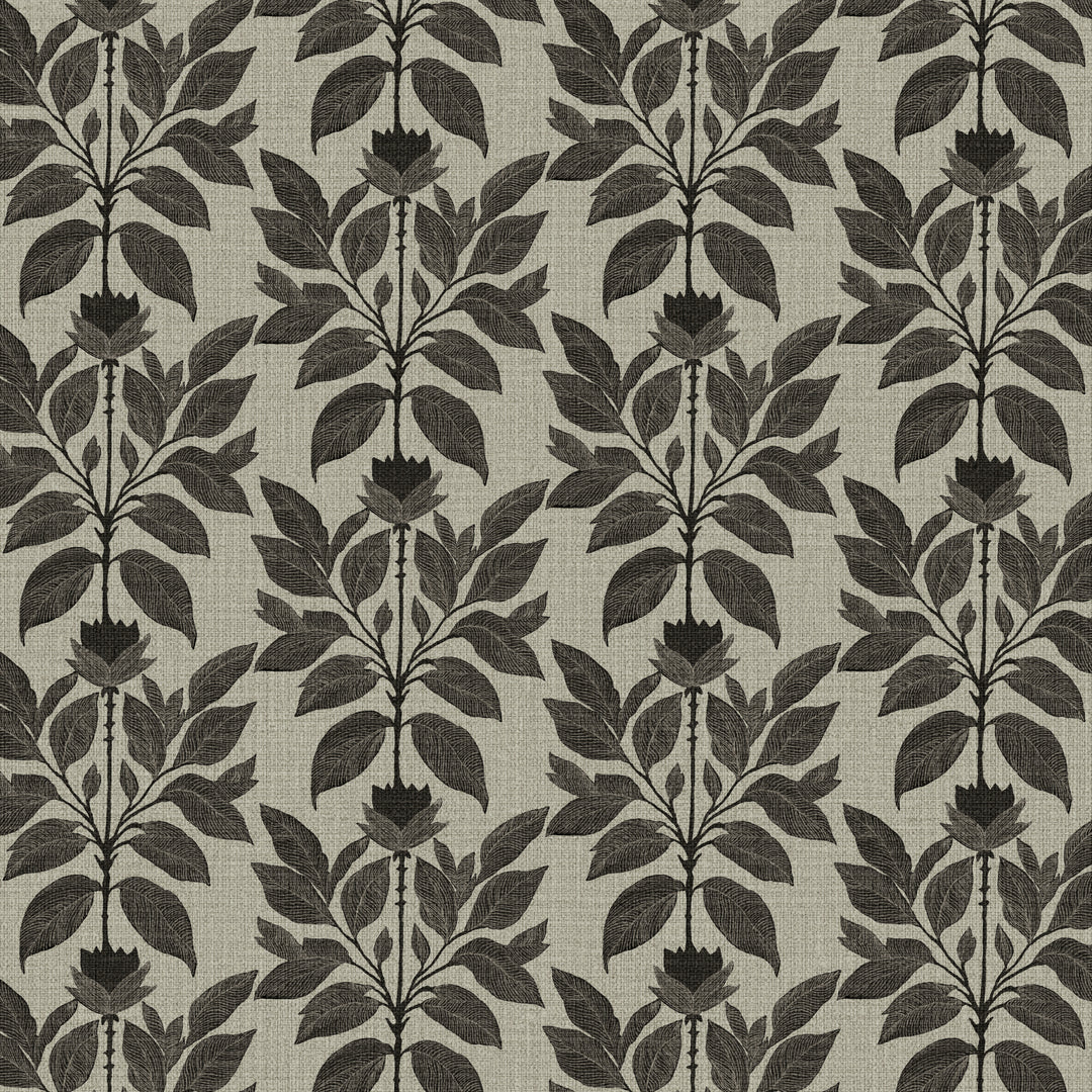 Wayward Petal Driftwood Taupe Grasscloth
