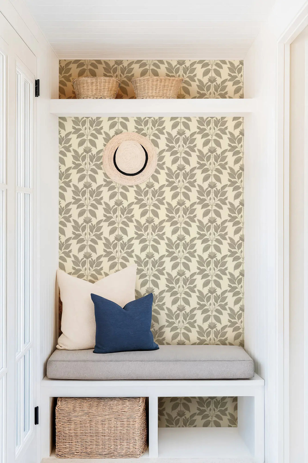 Wayward Petal - Linen Floral Wallpaper