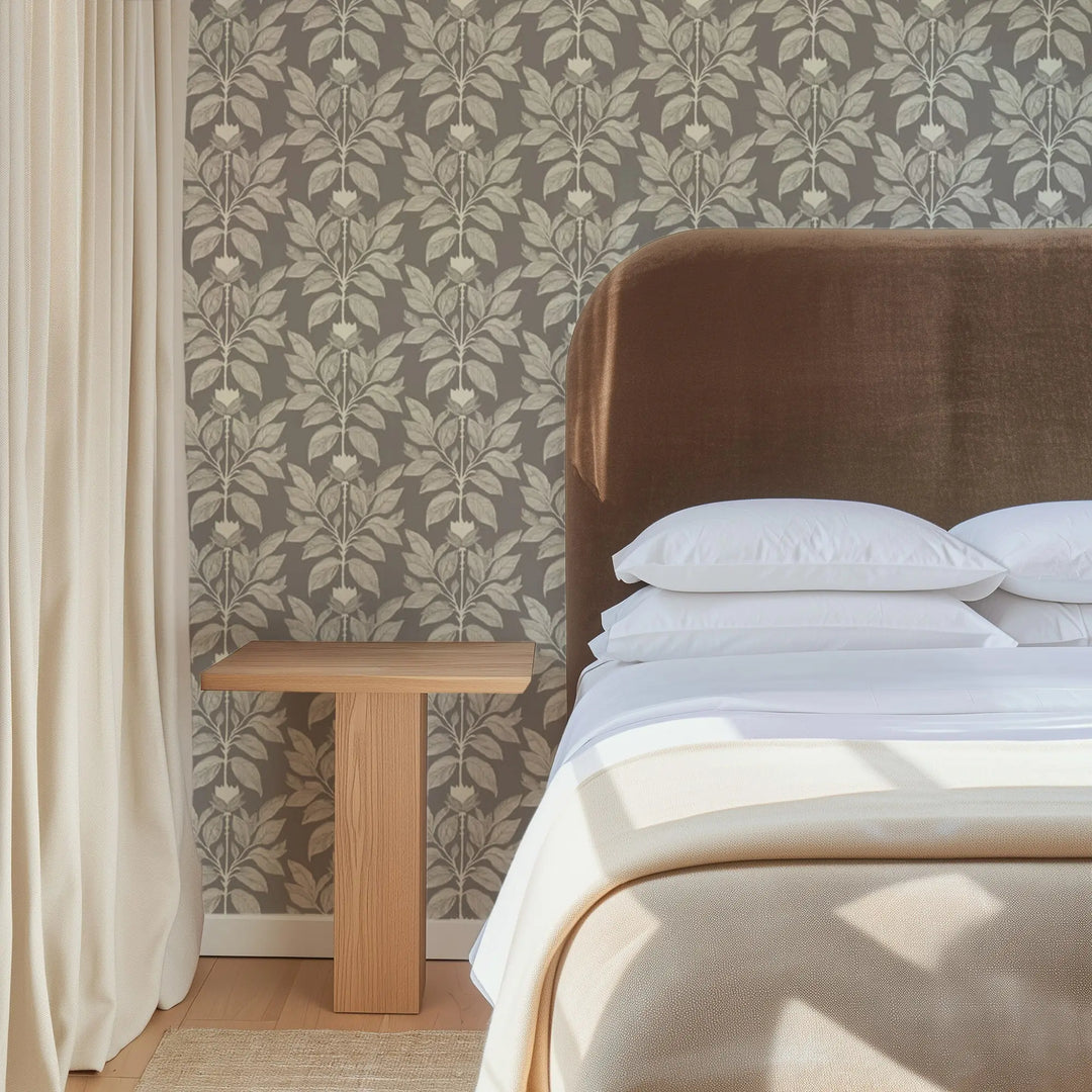 Wayward Petal - Parchment Floral Wallpaper