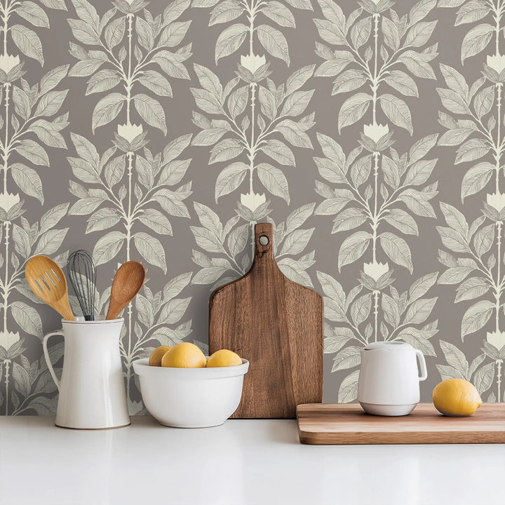 Wayward Petal - Parchment Floral Wallpaper