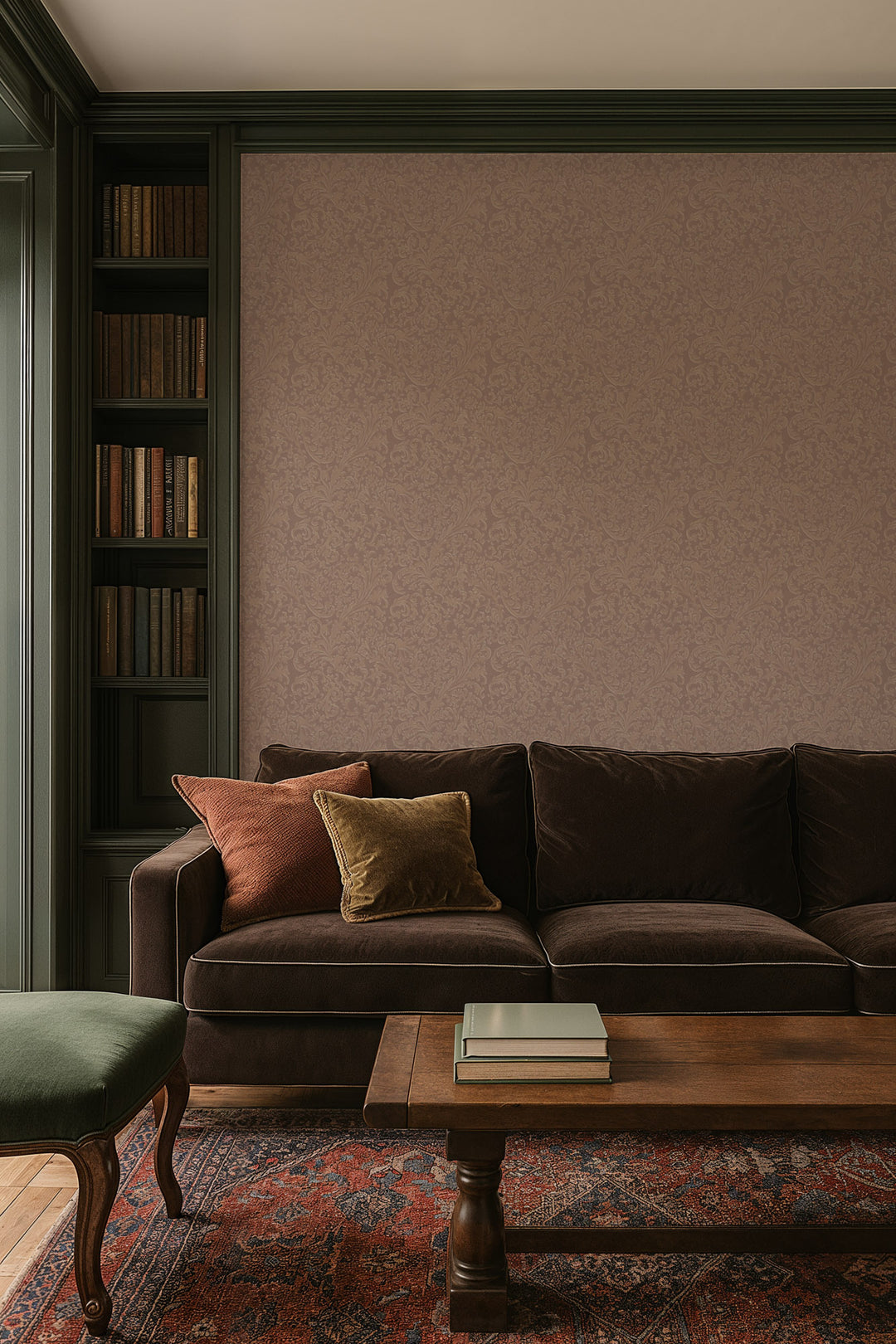 Florentine Vine - Red Clay Wallpaper