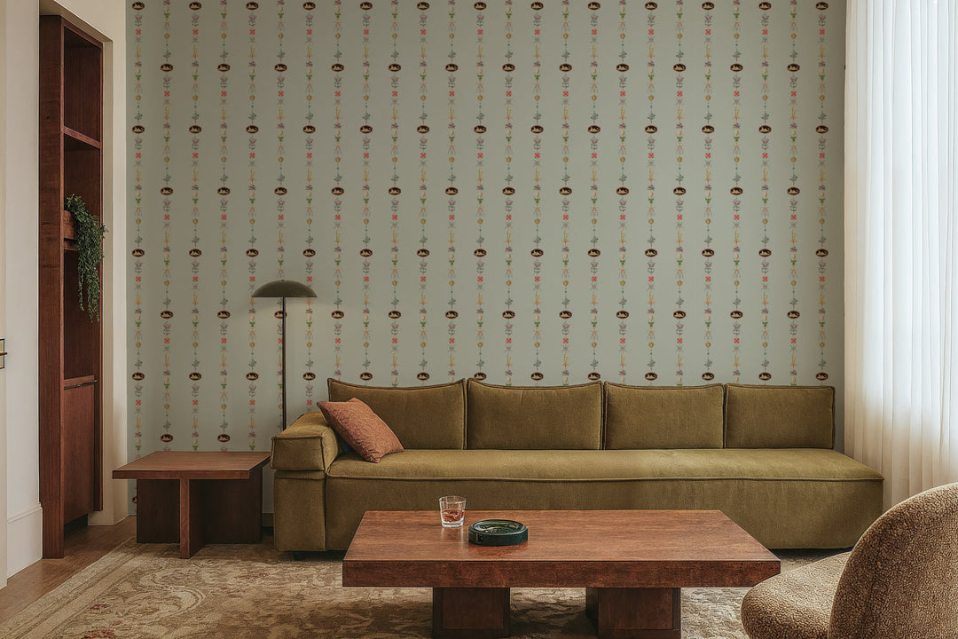 NeoClassical Stripe - Antique Glaze Wallpaper