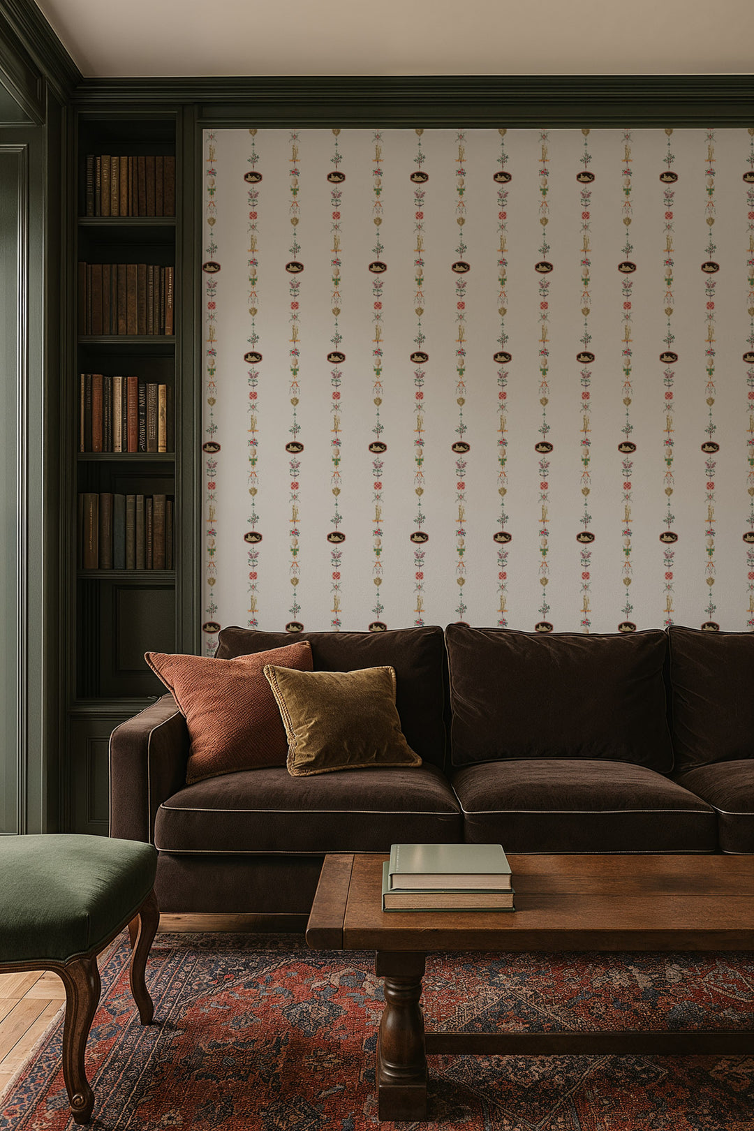 NeoClassical Stripe - Ivory Wallpaper