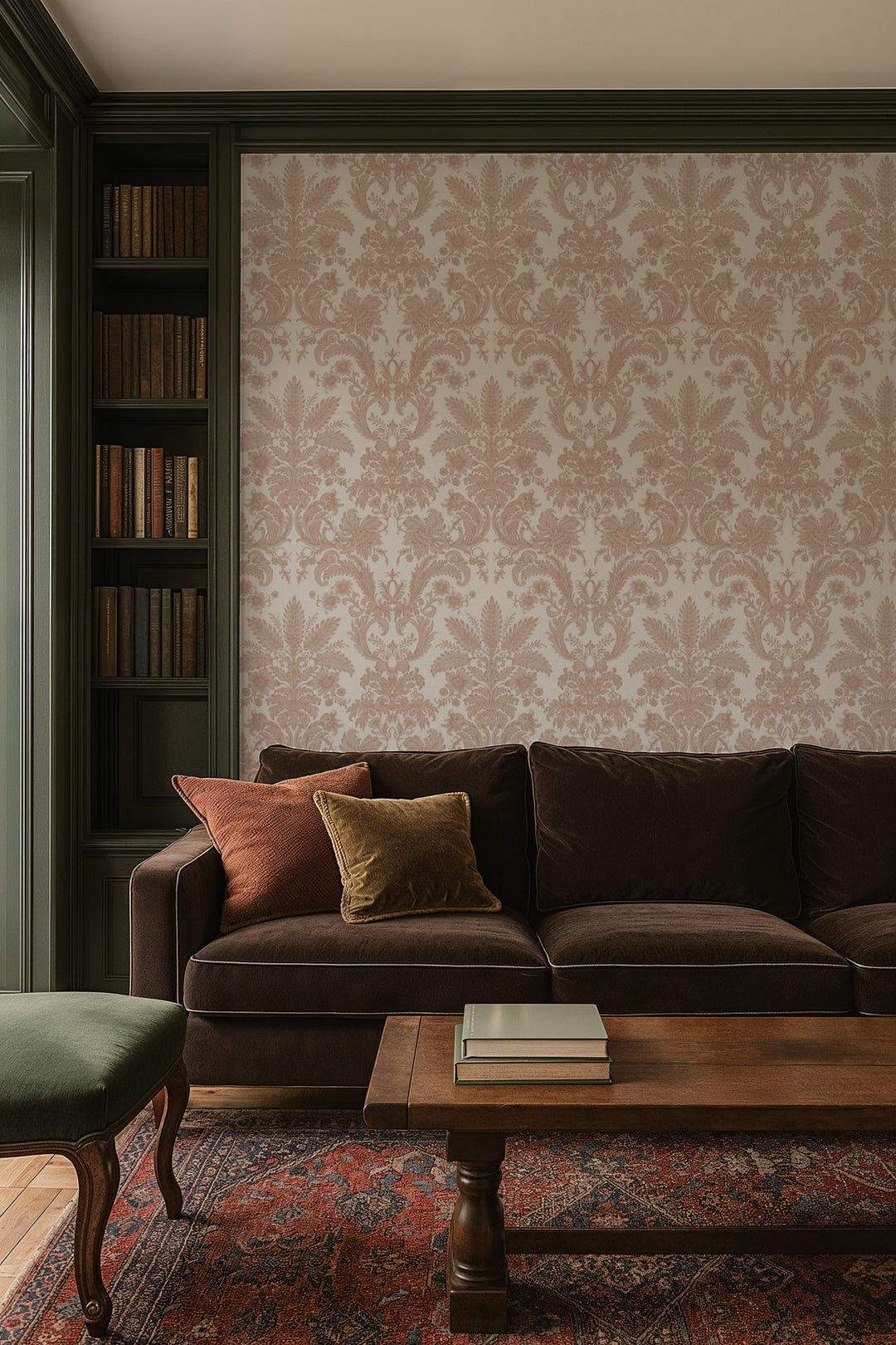 Parlor Paper - Apricot Wallpaper