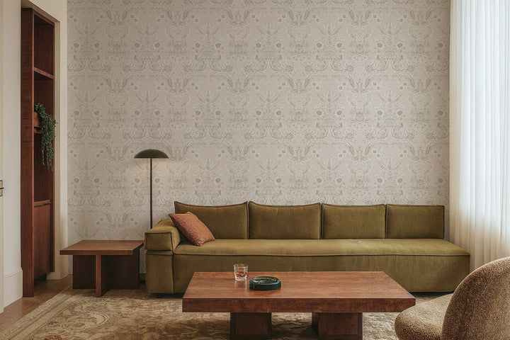 Parlor Paper - Pale Blush Wallpaper