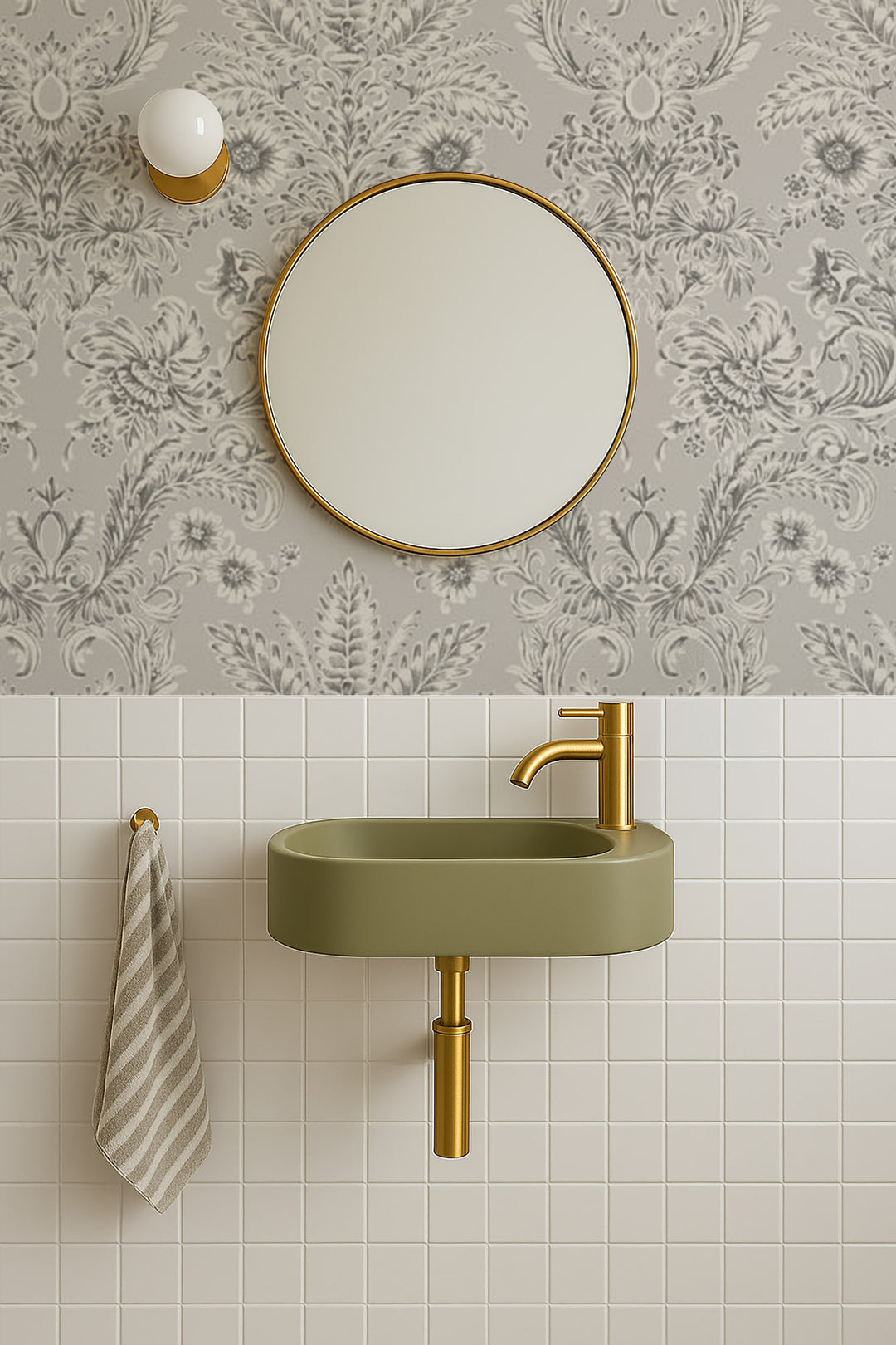 Parlor Paper - Silverprint Wallpaper