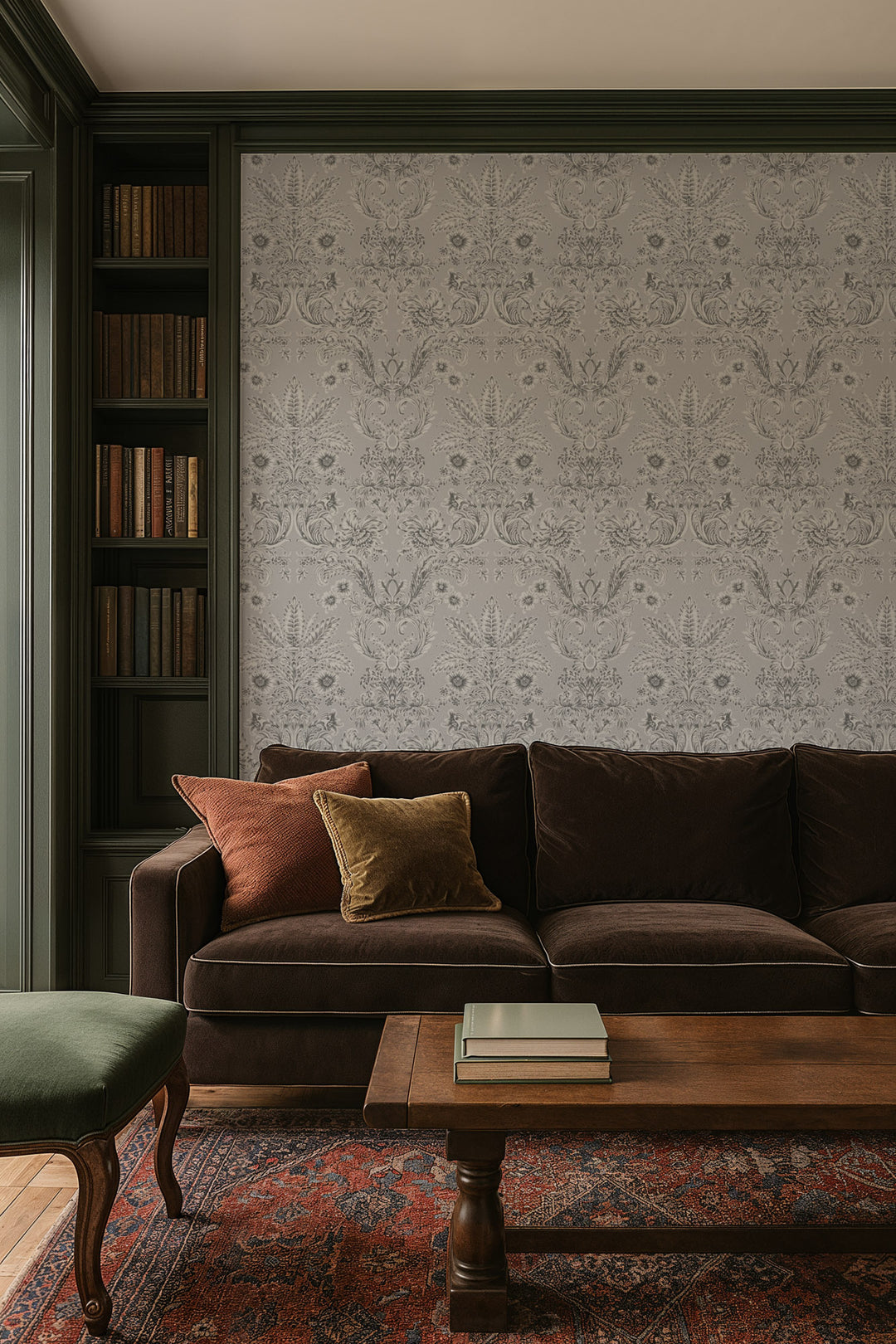 Parlor Paper - Silverprint Wallpaper