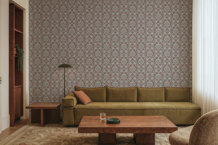 Silken Poppy - Crimson Wallpaper