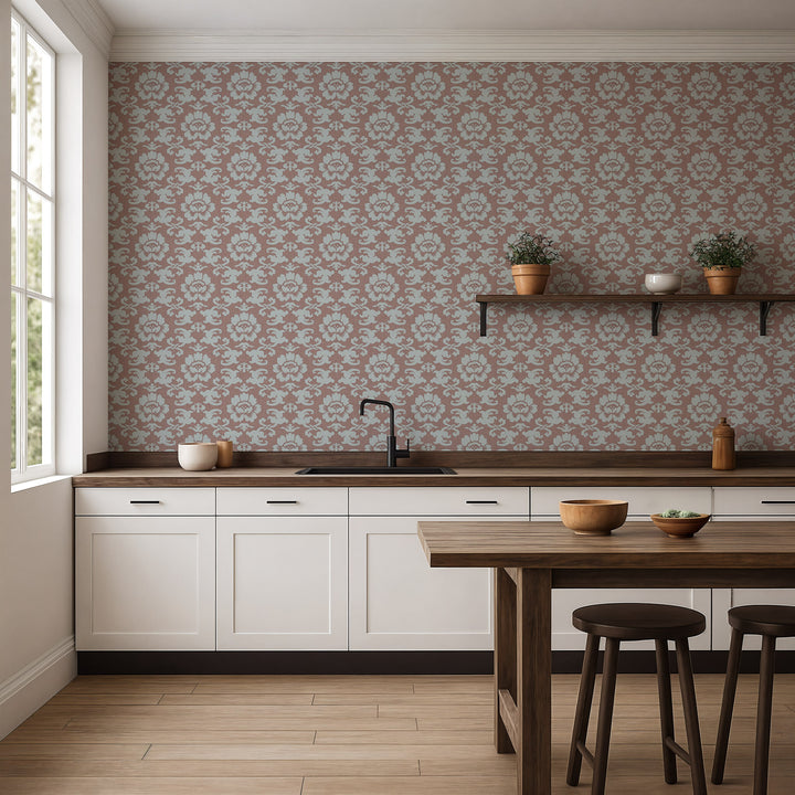 Silken Poppy - Crimson Wallpaper