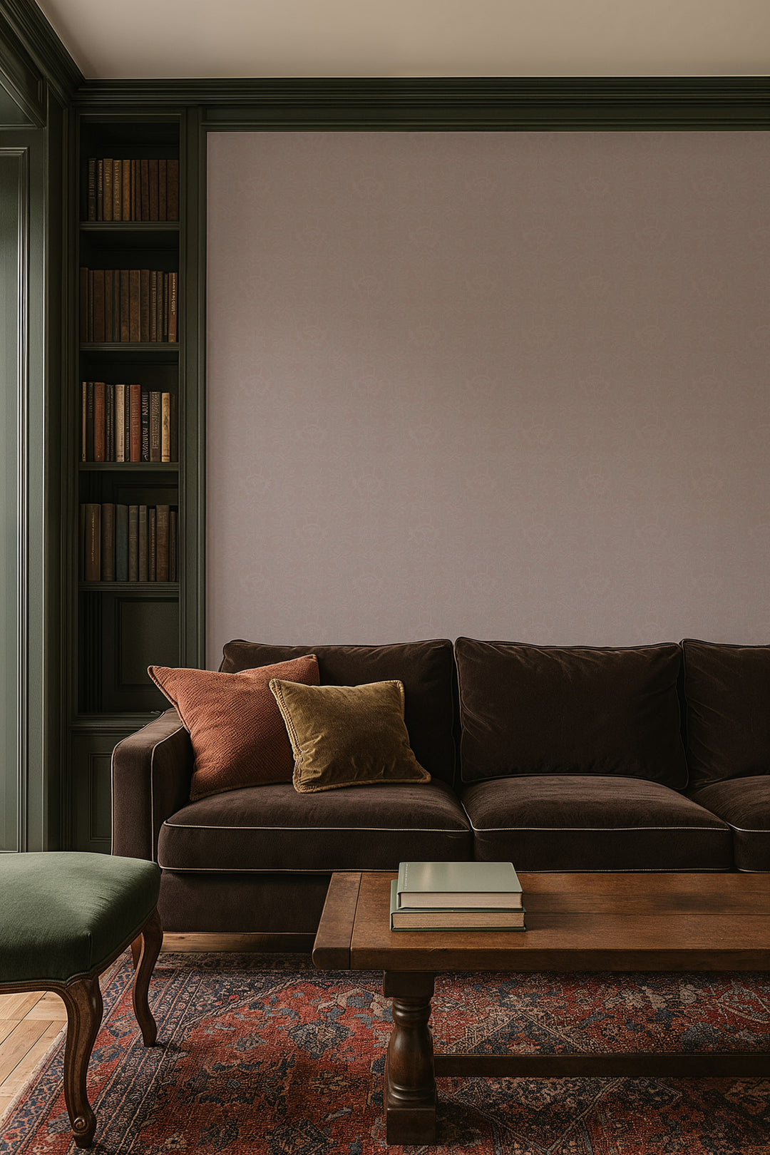 Silken Poppy - Powdered Petal Wallpaper