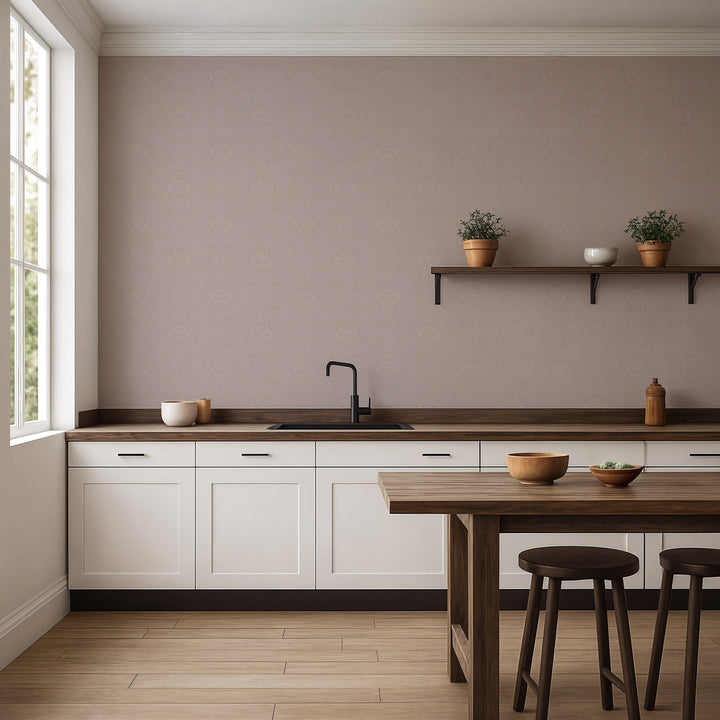Silken Poppy - Powdered Petal Wallpaper
