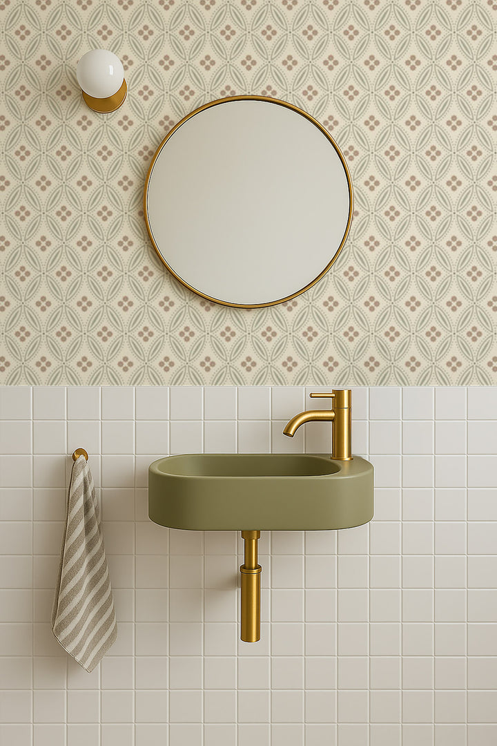 Stone Lace - Linen Melody Wallpaper