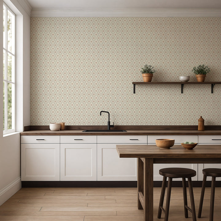 Stone Lace - Linen Melody Wallpaper