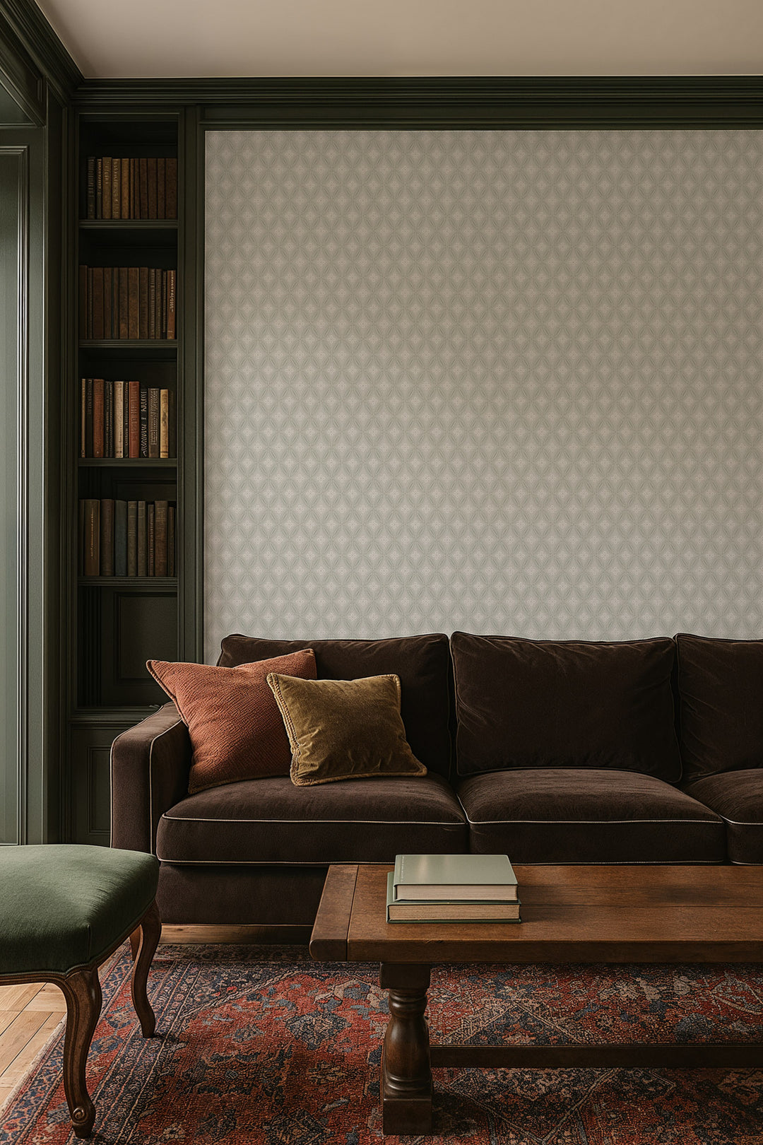 Stone Lace - Pale Gray Wallpaper