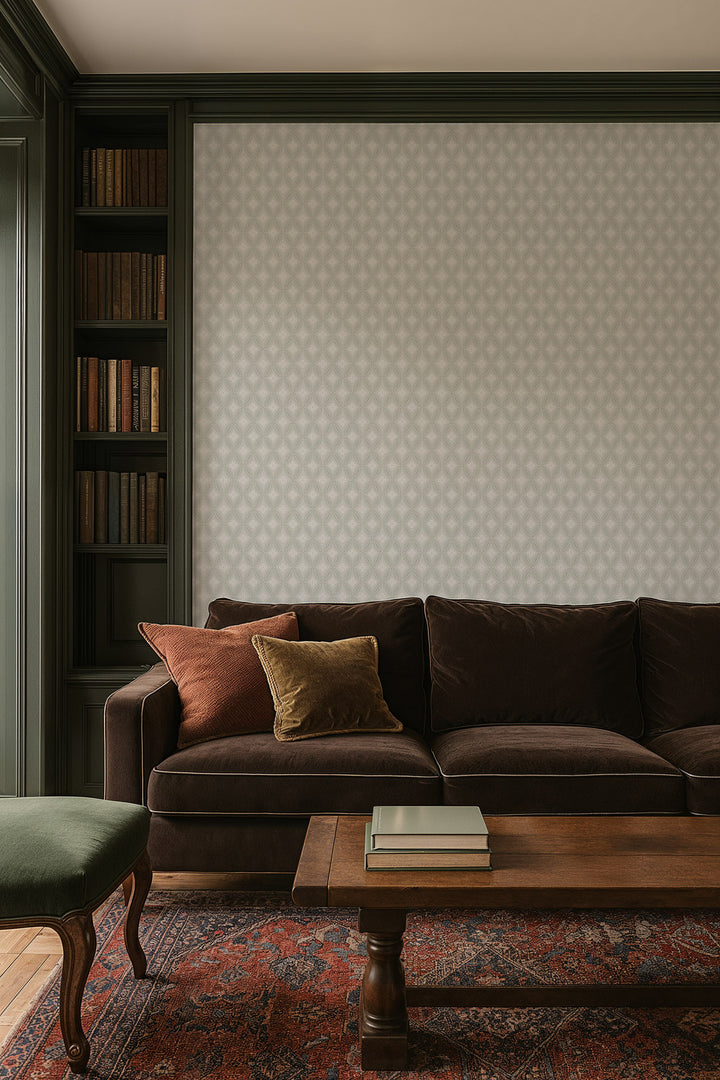 Stone Lace - Pale Gray Wallpaper