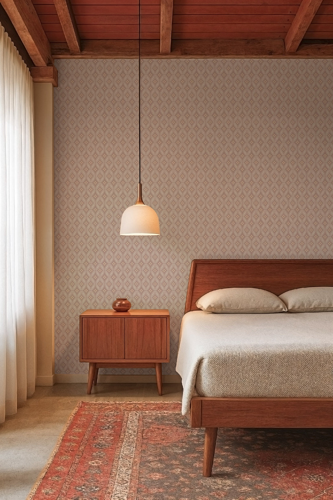 Stone Lace - Red Clay Wallpaper