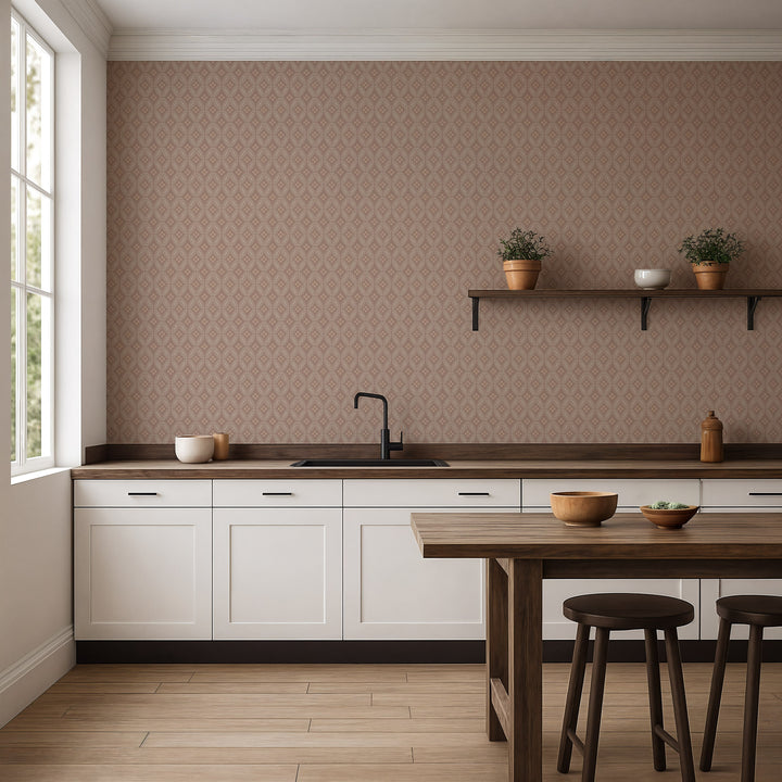 Stone Lace - Red Clay Wallpaper