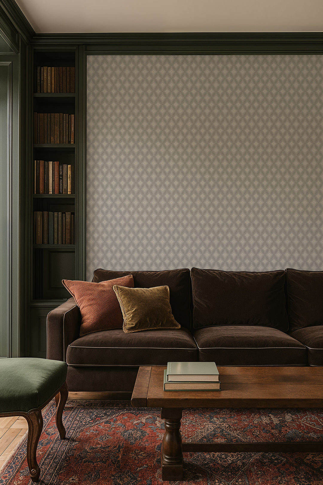 Stone Lace - Silverprint Wallpaper