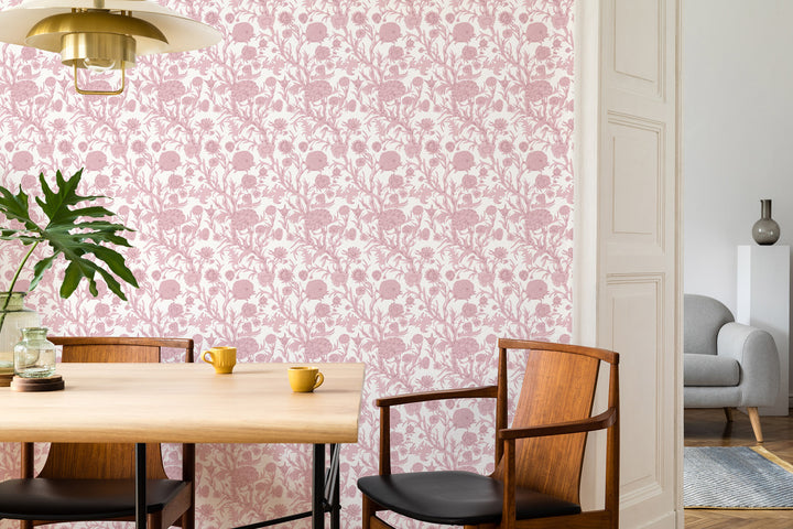 Blooming Thicket - Dusty Blush Wallpaper