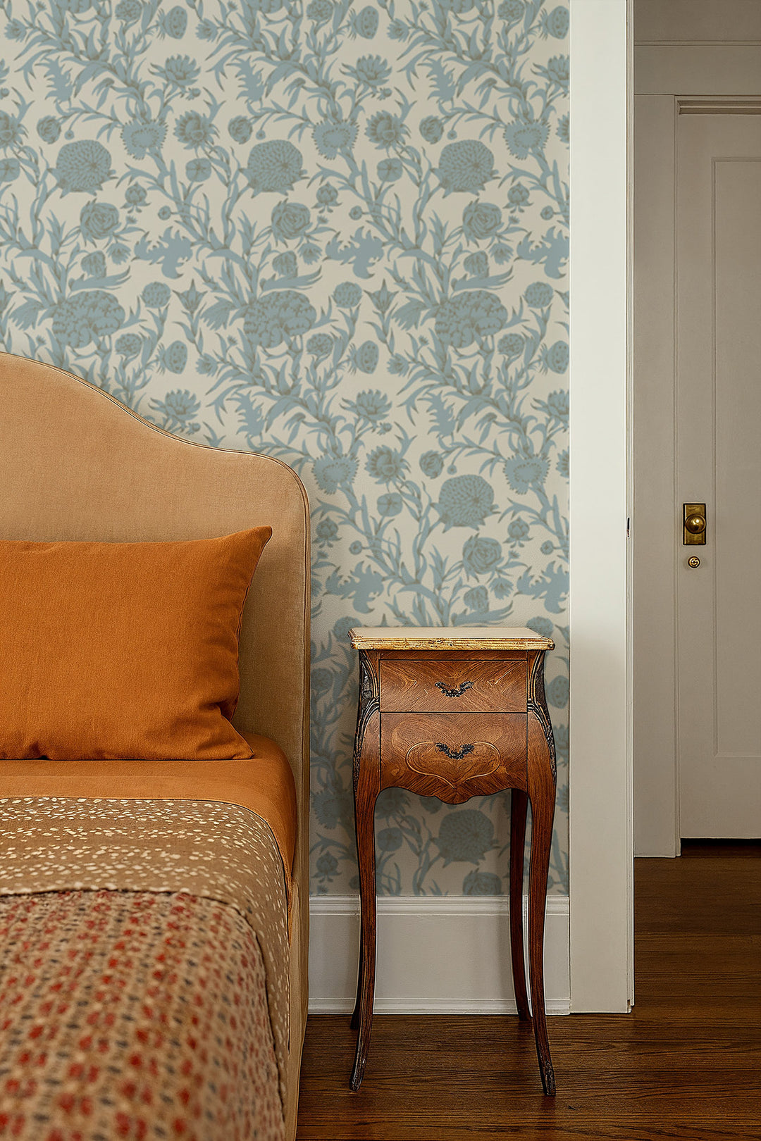 Blooming Thicket - Linen Stone Wallpaper